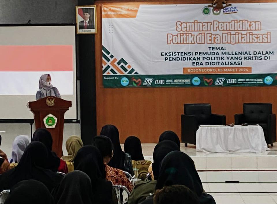 HMP PPKn IKIP PGRI Bojonegoro Adakan Seminar Pendidikan Politik